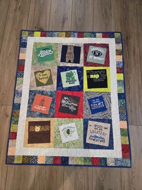 Multicolor Patchwork Baby Quilt - Plush Cotton Bedding